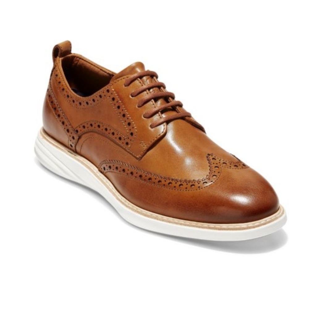 COLE HAAN Grand Evolution Shortwing Oxfords size 12 Tan